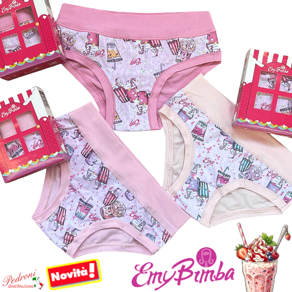 E M Y Slip bambina COTONE Art.B2996 TAGLIA 6 ANNI