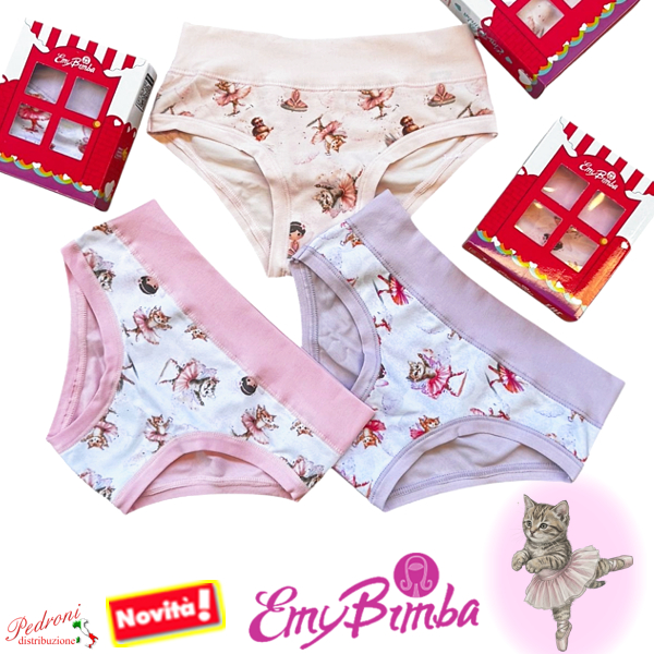 E M Y Slip bambina COTONE Art.B3002 TAGLIA 6 ANNI