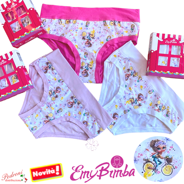E M Y Slip bambina COTONE Art.B3016 TAGLIA 3 ANNI