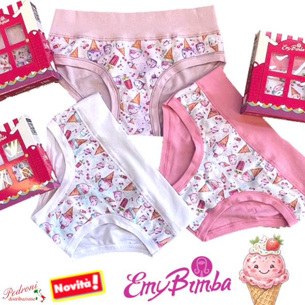 E M Y Slip bambina COTONE Art.B3028 TAGLIA 8 ANNI