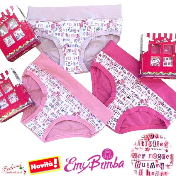 E M Y Slip bambina COTONE Art.B3056 TAGLIA 11/12 ANNI