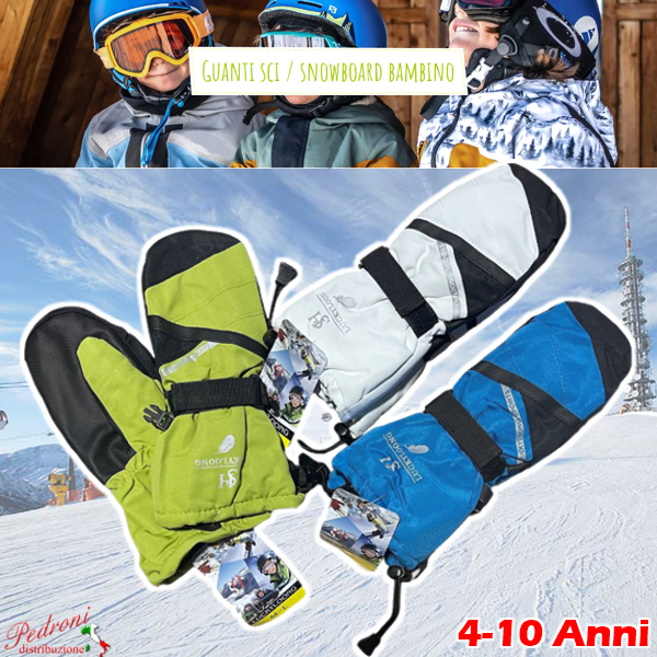 * NOVITA' * Guanto DA NEVE impermeabile C-8778 - 4/10 Anni Var.B * NOVITA' * Guanto DA NEVE impermeabile C-8778 - 4/10 Anni Var.B