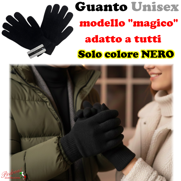 *PRIMO PREZZO* Guanto Ragazzo/a "MAGICO" art.D-5 solo NERO *PRIMO PREZZO* Guanto Ragazzo/a "MAGICO" art.D-5 solo NERO