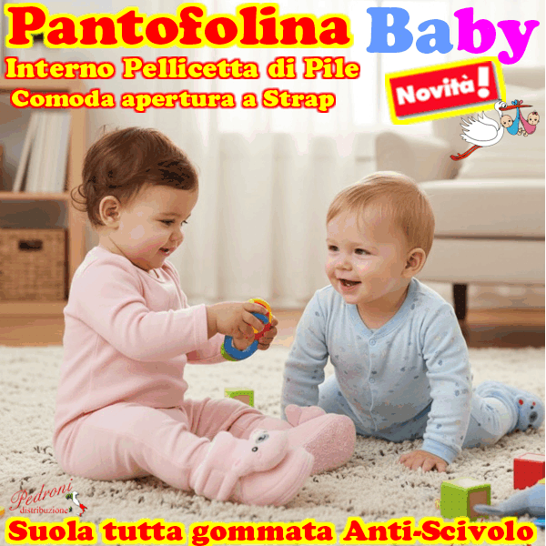 # PANTOFOLA-SCARPINA # suola "GOMMATA" art.408 misura 13/15