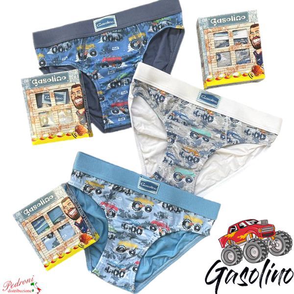 GASOLINO Slip bambino COTONE art.U3713/F TAGLIA 11/12 ANNI