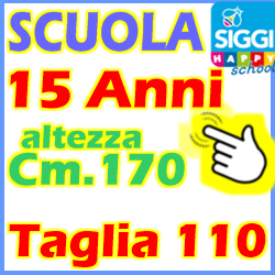 - TAGLIA 110 Cm.170-15 ANNI